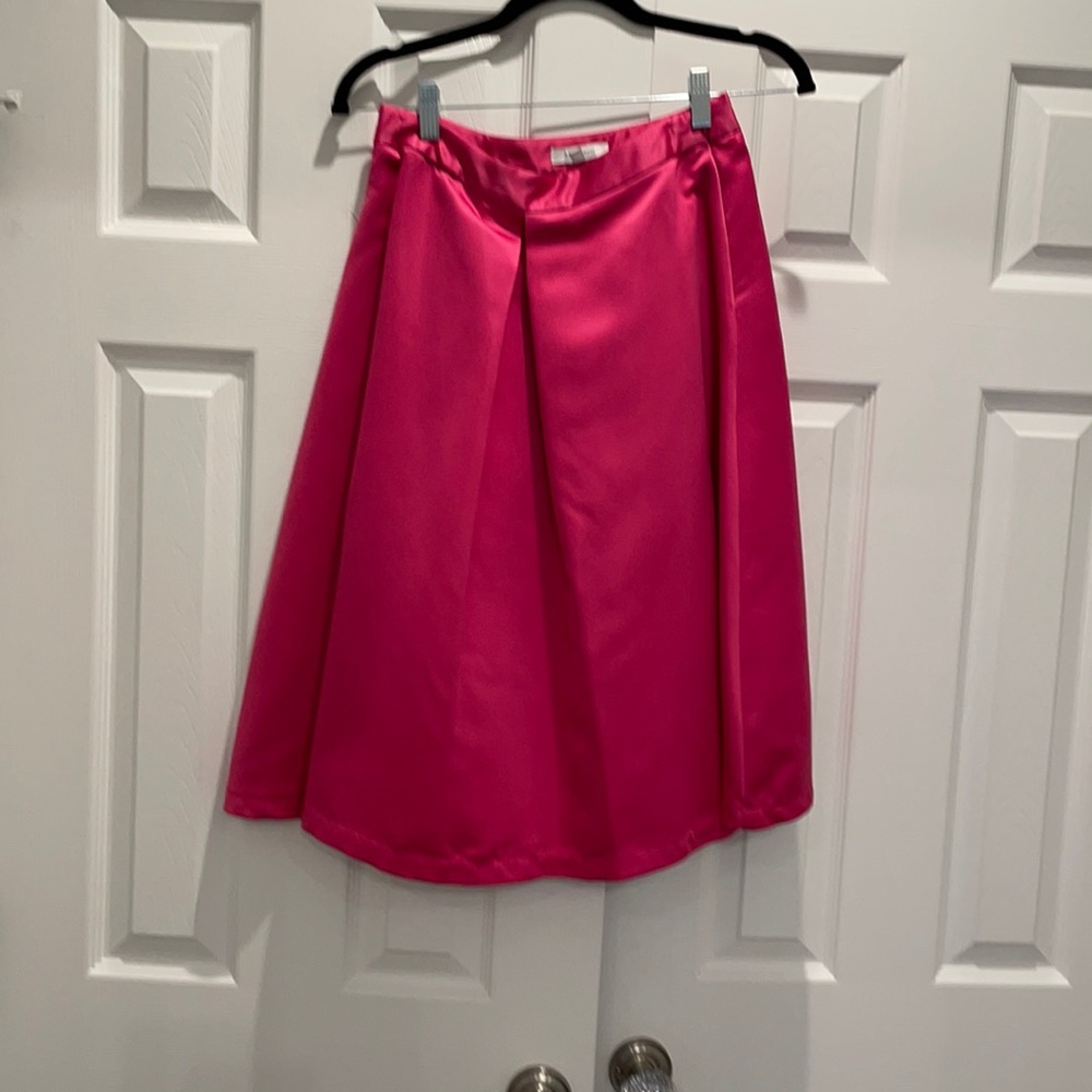 Pink women’s skirt.